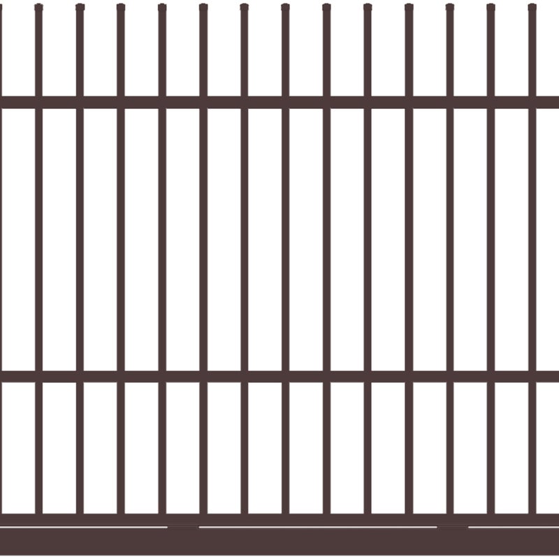 Polbram Brama przesuwna Majorka 5x1,5 m prawa brązowa