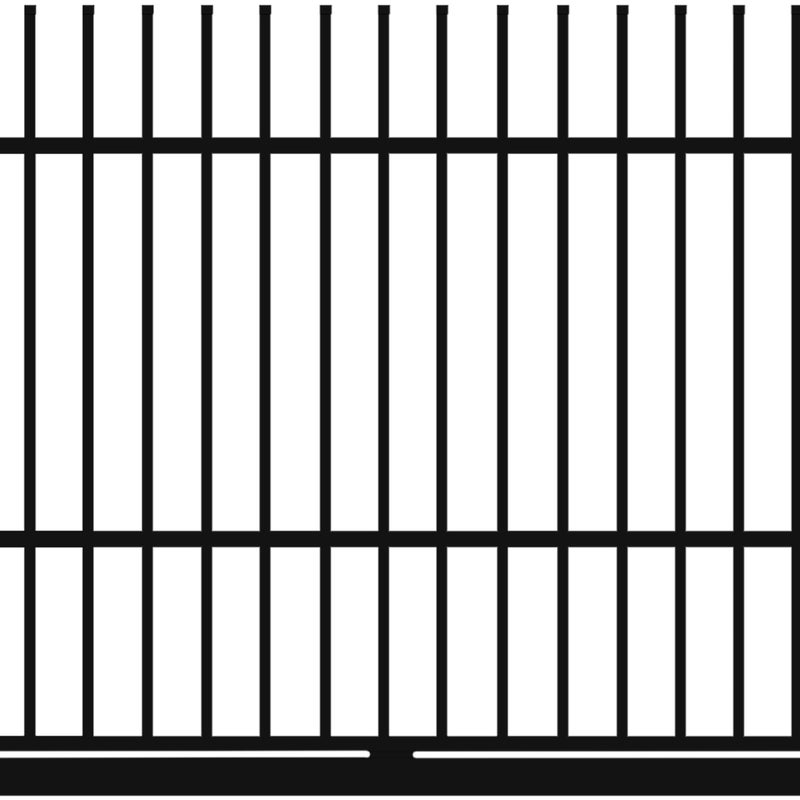 Polbram Brama przesuwna Majorka 4x1,5 m prawa czarna automat