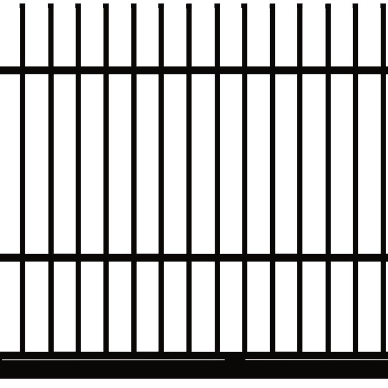 Polbram Brama przesuwna bez przeciwwagi Majorka 4x1,5 m lewa czarna