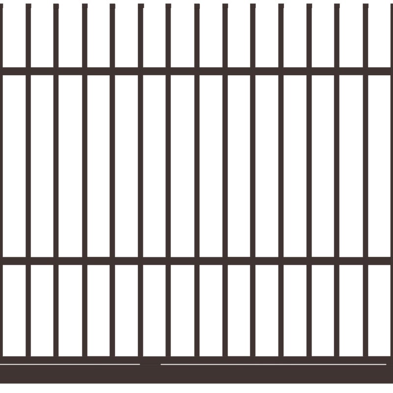 Polbram Brama przesuwna bez przeciwwagi Majorka 4x1,5 m prawa brązowa automat