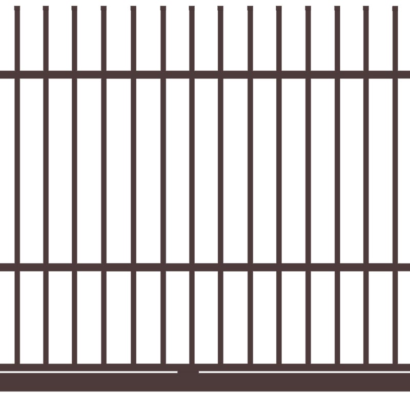 Polbram Brama przesuwna Majorka 4x1,5 m lewa brązowa automat