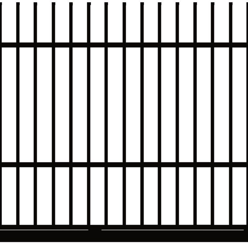 Polbram Brama przesuwna bez przeciwwagi Majorka 4x1,5 m prawa czarna automat