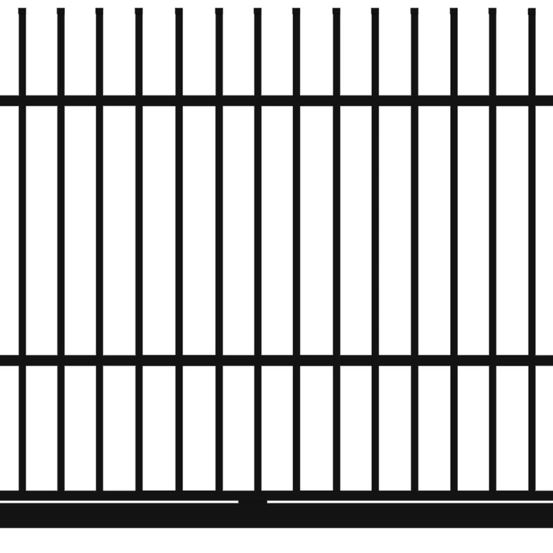 Polbram Brama przesuwna Majorka 4x1,5 m lewa czarna automat
