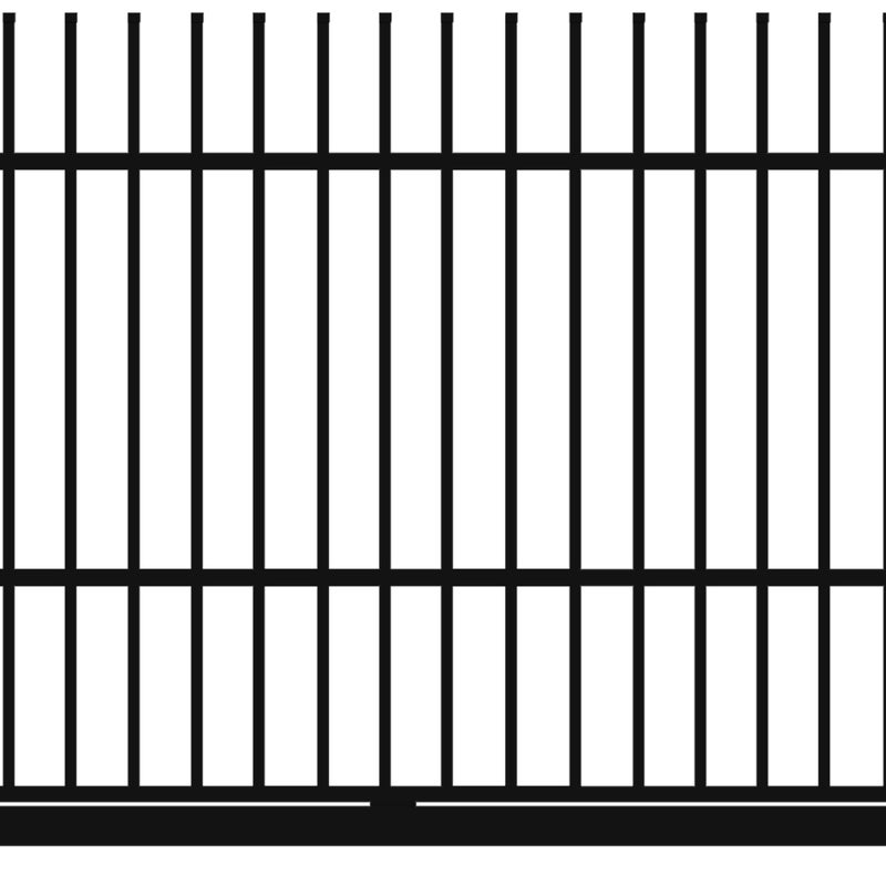 Polbram Brama przesuwna Majorka 4x1,5 m prawa czarna automat