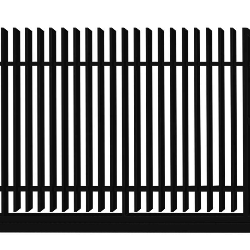 Polbram Brama przesuwna Negros 4x1,5 m prawa czarna automat