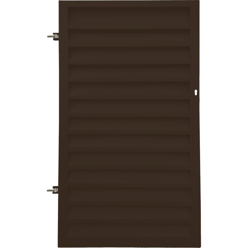Furtka Kreta 90x150 cm lewa brązowa z elektrozaczepem Polbram