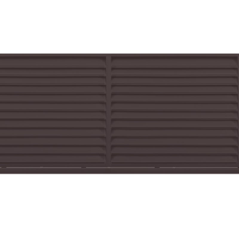 Polbram Brama przesuwna Kreta 5x1,5 m prawa brązowa