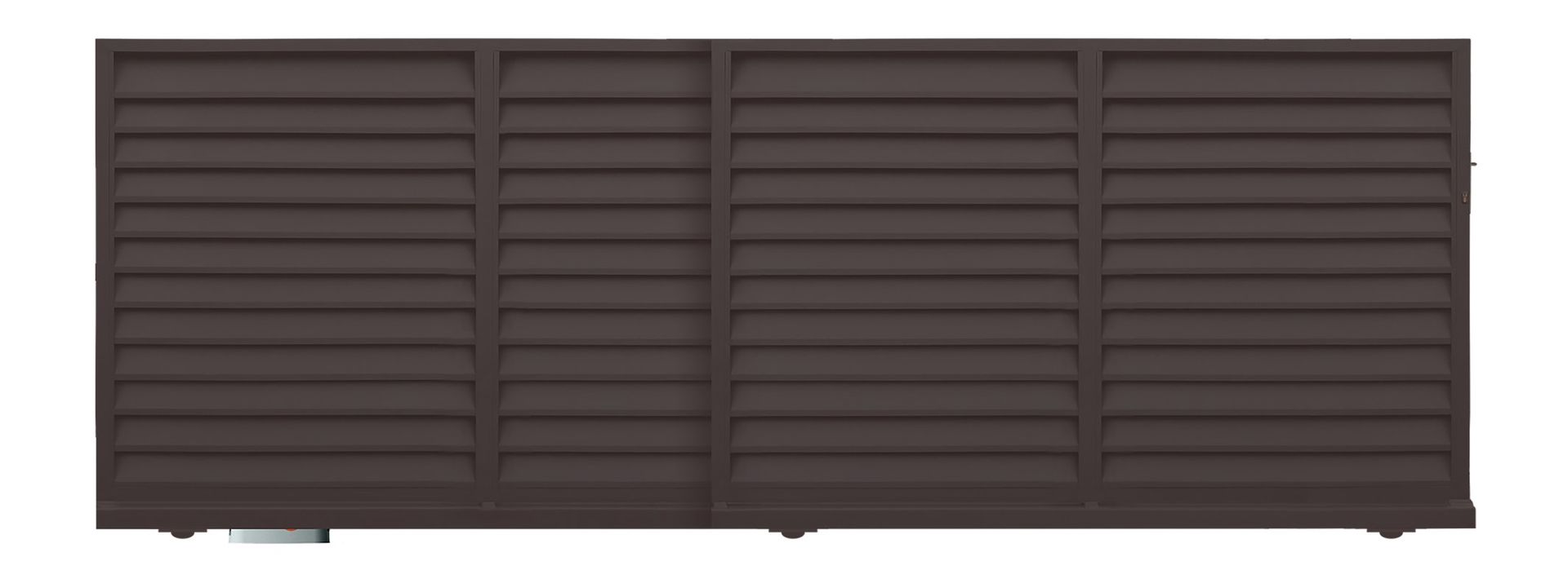 Polbram Brama przesuwna teleskopowa Kreta 4x1,5 m lewa brązowa automat