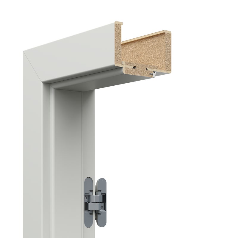 Ościeżnica regulowana bezprzylgowa Porta 60 Lewa Art Deco szara zakres regulacji 260-280 mm