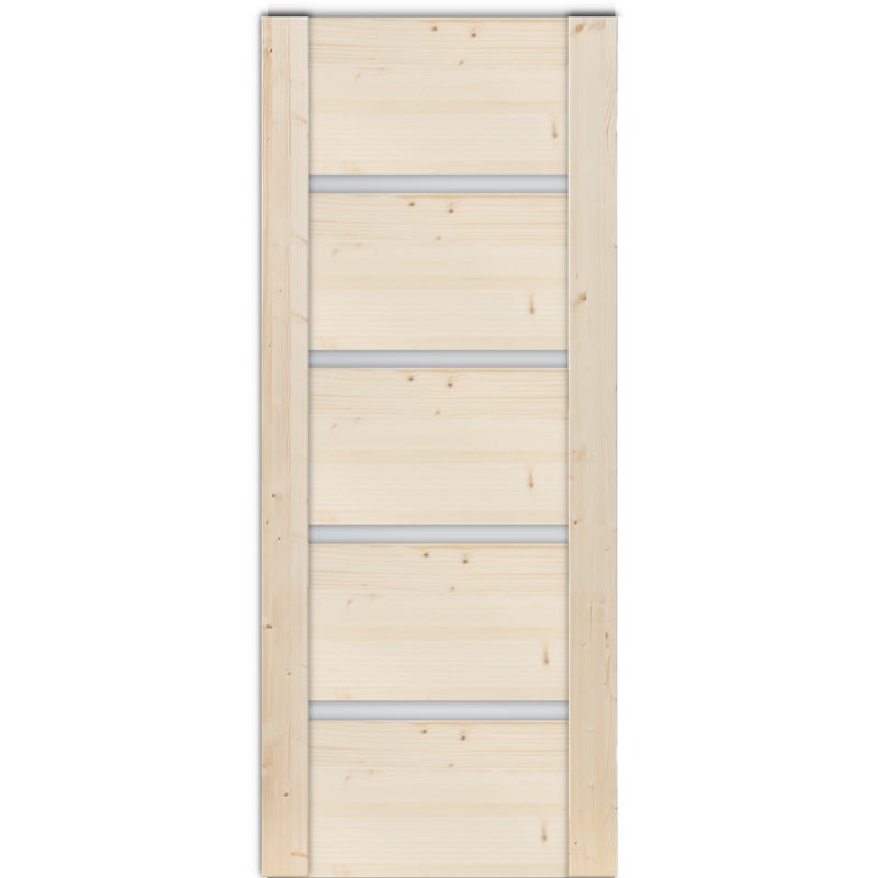 Drzwi przesuwne 90 pokojowe Skogen świerk surowy