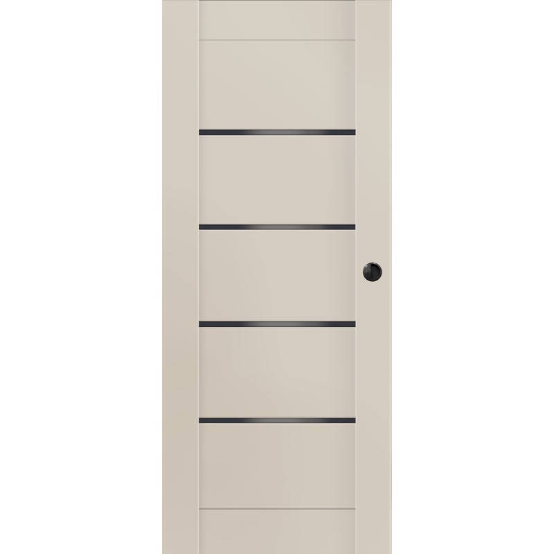 Voster Drzwi przesuwne pokojowe Vinci Nero Cashmere 70 lewe