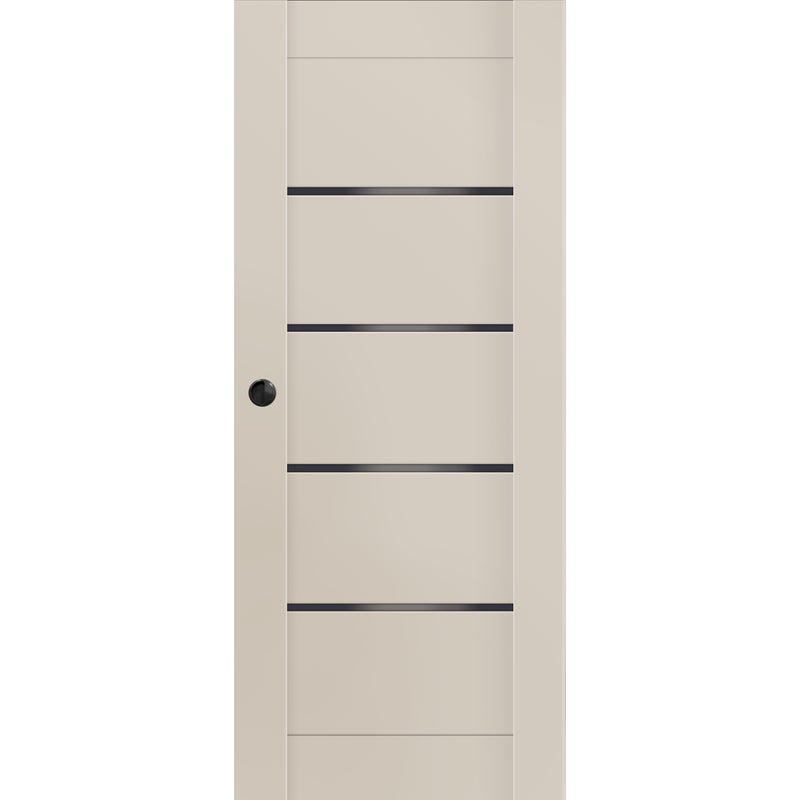 Voster Drzwi przesuwne pokojowe Vinci Nero Cashmere 90 prawe