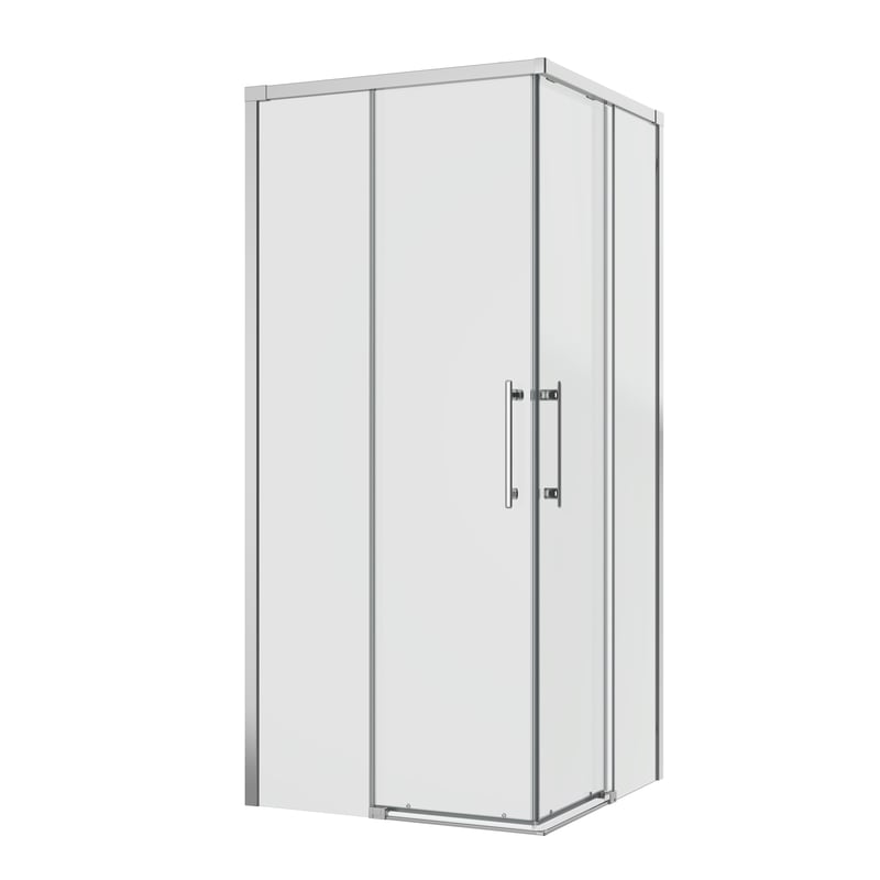 Kabina prysznicowa kwadratowa Remix 90 x 90 x 195 cm chrom Sensea