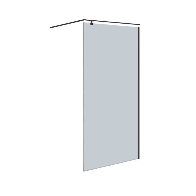 Kabina Walk-in Prime 120x205 transparentna profil czarny Sea-Horse