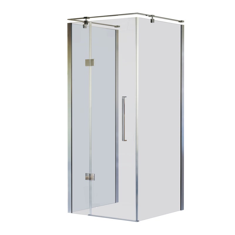 Kabina prysznicowa narożna prostokątna lewa Fresh Prime 100x80x200 cm chrom Sea-Horse