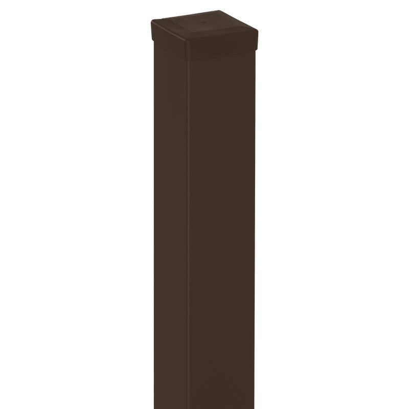 Słupek ogrodzeniowy gładki 5x5x200 cm brązowy strukturalny Polbram