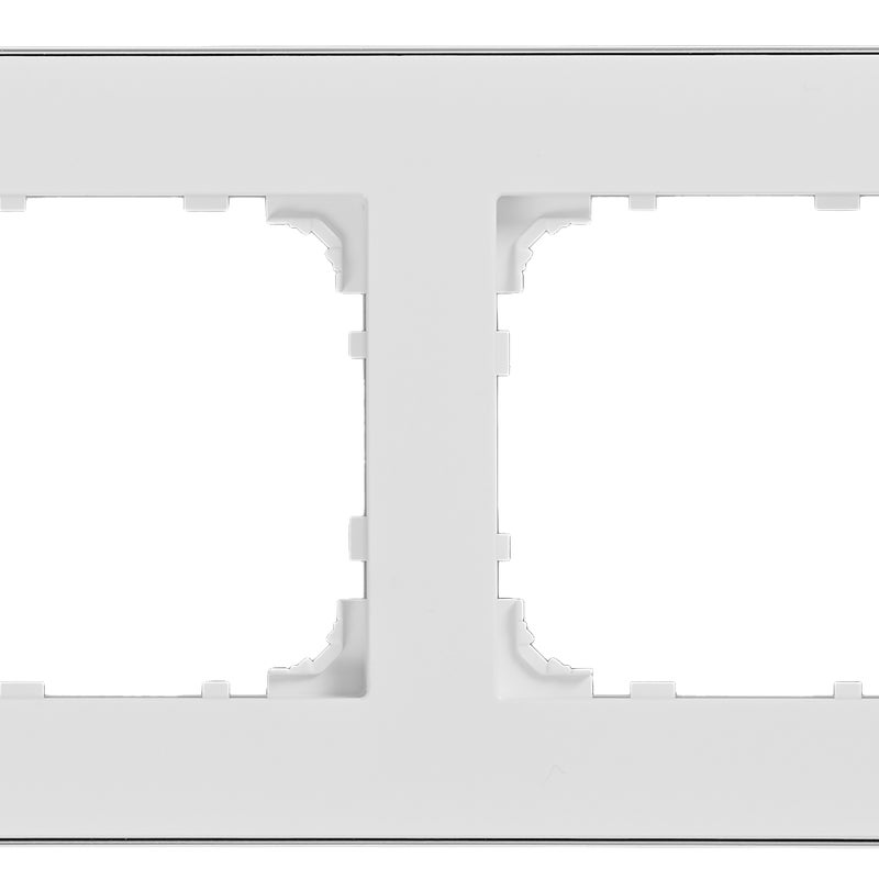Ramka poczwórna Simon 55 Duo biała chrom Kontakt Simon
