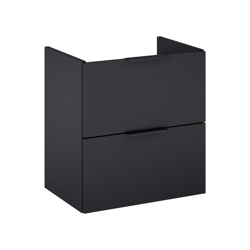 Szafka pod umywalkę wisząca Katalonia 60x38.4x53 cm czarna Sensea