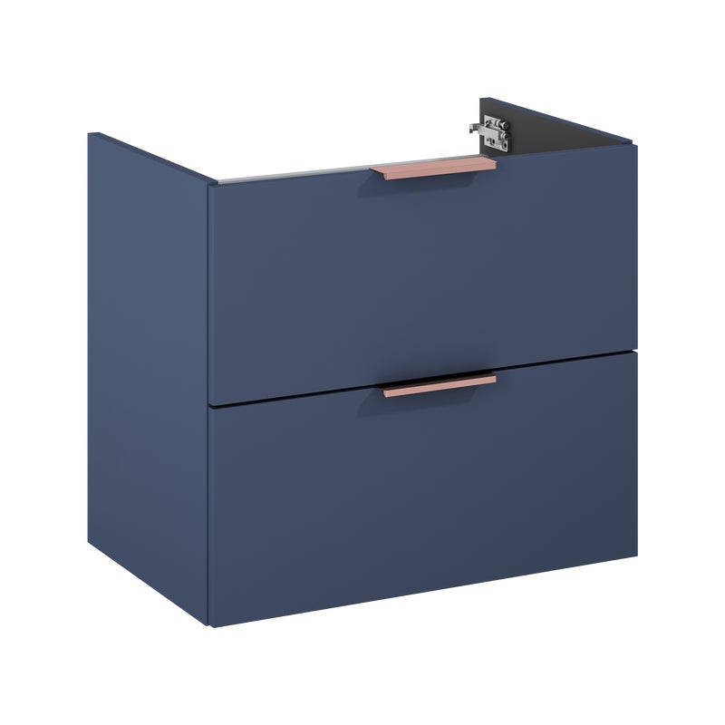 Szafka pod umywalkę wisząca Katalonia 60x38.4x53 cm granatowa Sensea