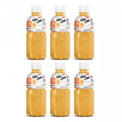 Jumi Jumi Napój brzoskwinia z nata de coco Zestaw 6 x 320 ml