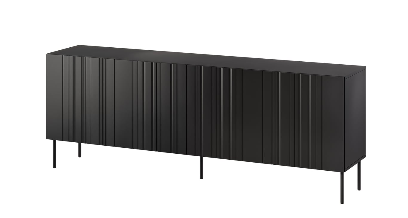 Cama Komoda ISLA 200x40x75 czarny mat