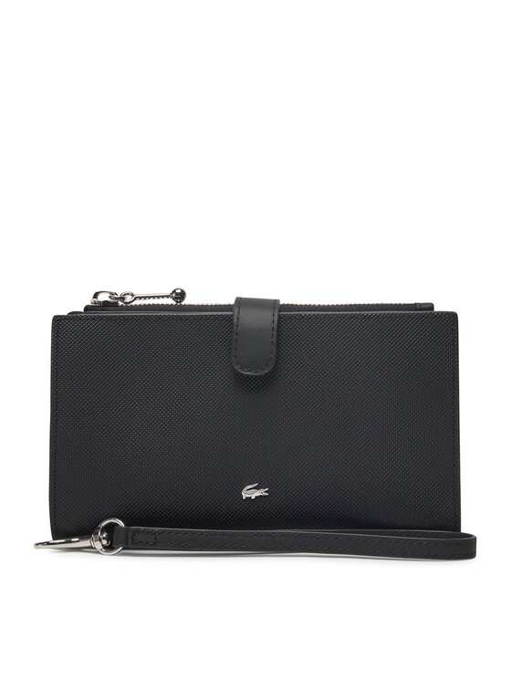 Lacoste Duży Portfel Damski NF4987DZ Czarny