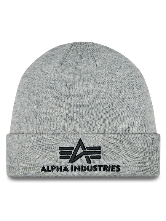 Alpha Industries Czapka 3D Beanie 168910 Szary