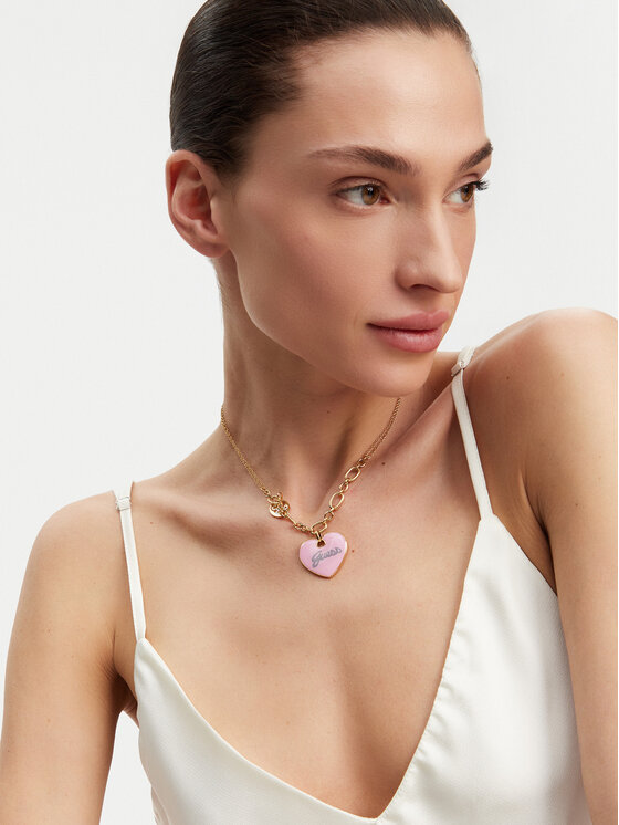Guess Naszyjnik JUBN05 148JW Złoty