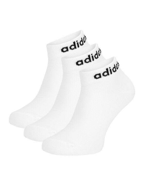 adidas Zestaw 3 par niskich skarpet unisex HT3451 Biały