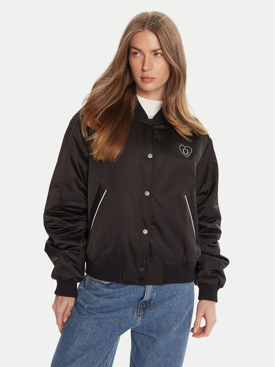 HUGO Kurtka bomber Felinah 50541214 Czarny Regular Fit