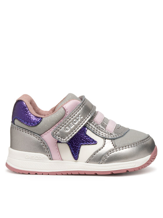 Geox Sneakersy B Rishon B560LA 0AJAS C1AG8 Srebrny