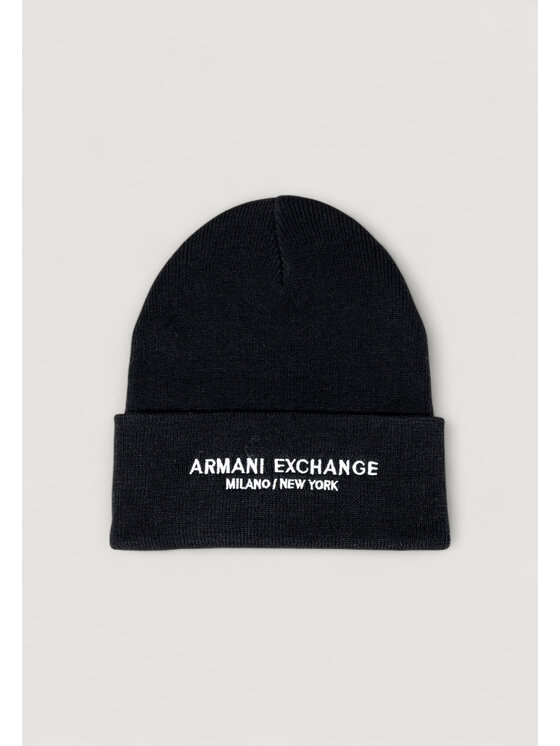 Armani Exchange Czapka BEANIE HAT Czarny
