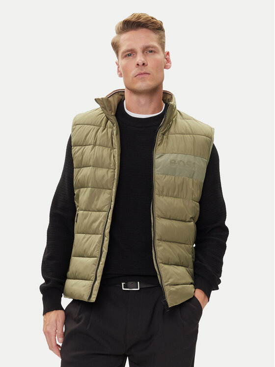 BOSS Kamizelka H-Cenito 50518375 Zielony Regular Fit