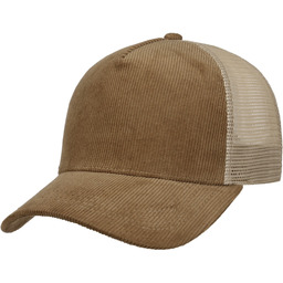 Czapka Trucker Uni Cord by Lipodo, jasnobrązowy, One Size