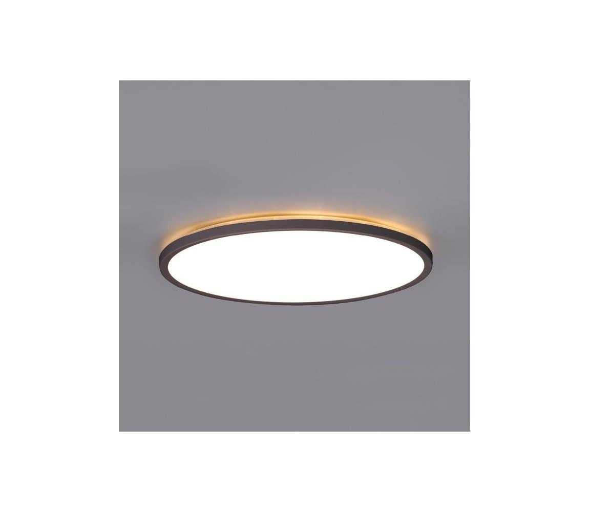 LED Oświetlenie łazienkowe z czujnikiem NIVERA LED/32W/230V IP54 śr. 42 cm czarne + pilot