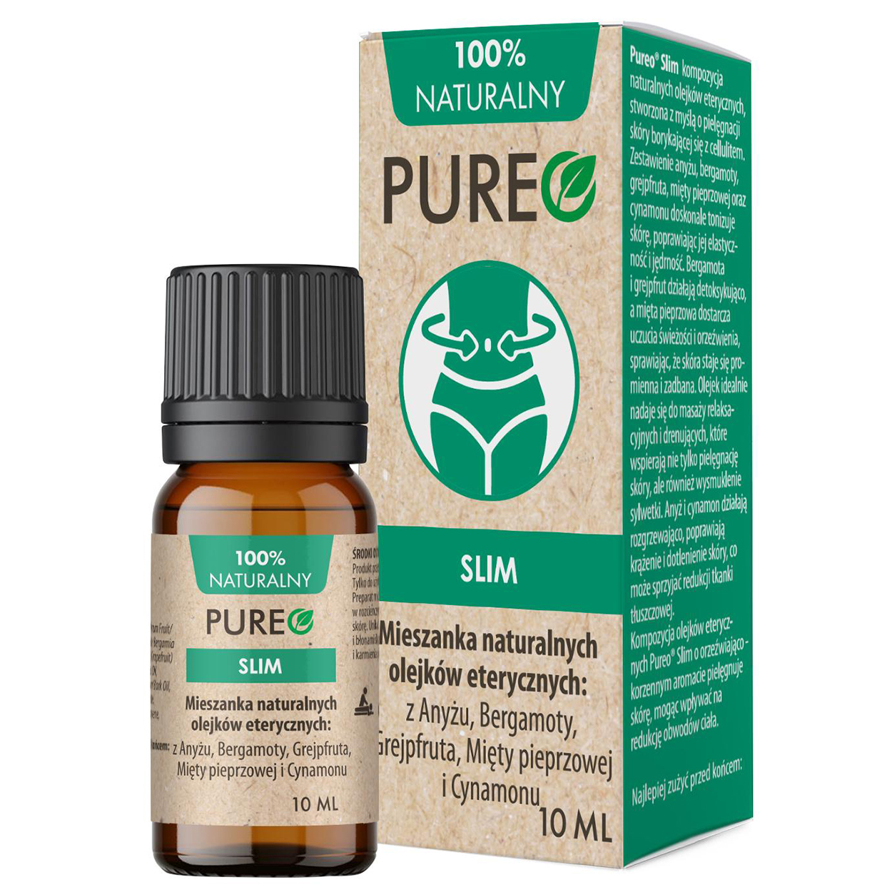 Pureo Slim, mieszanina olejków eterycznych, 10 ml