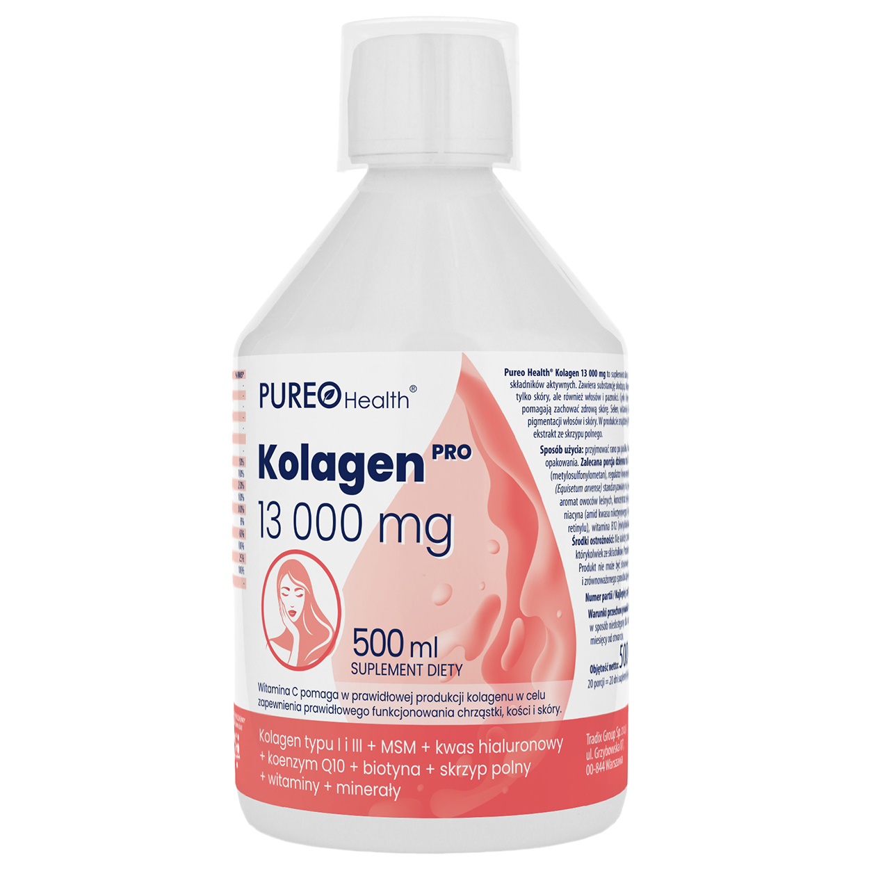 Pureo Health Kolagen Pro 13000 mg, 500 ml