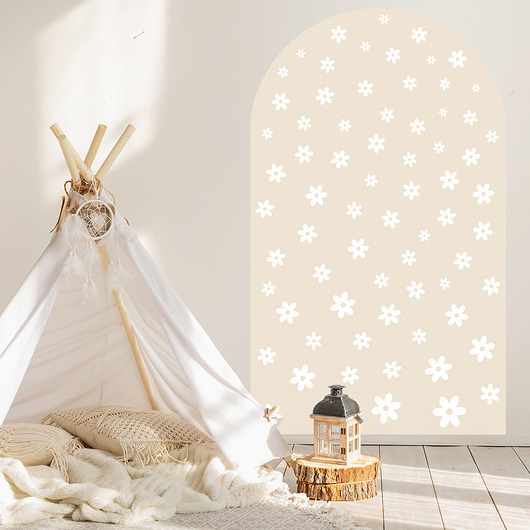 ŁUK LATTE - STOKROTKI MINI - naklejka na ścianę