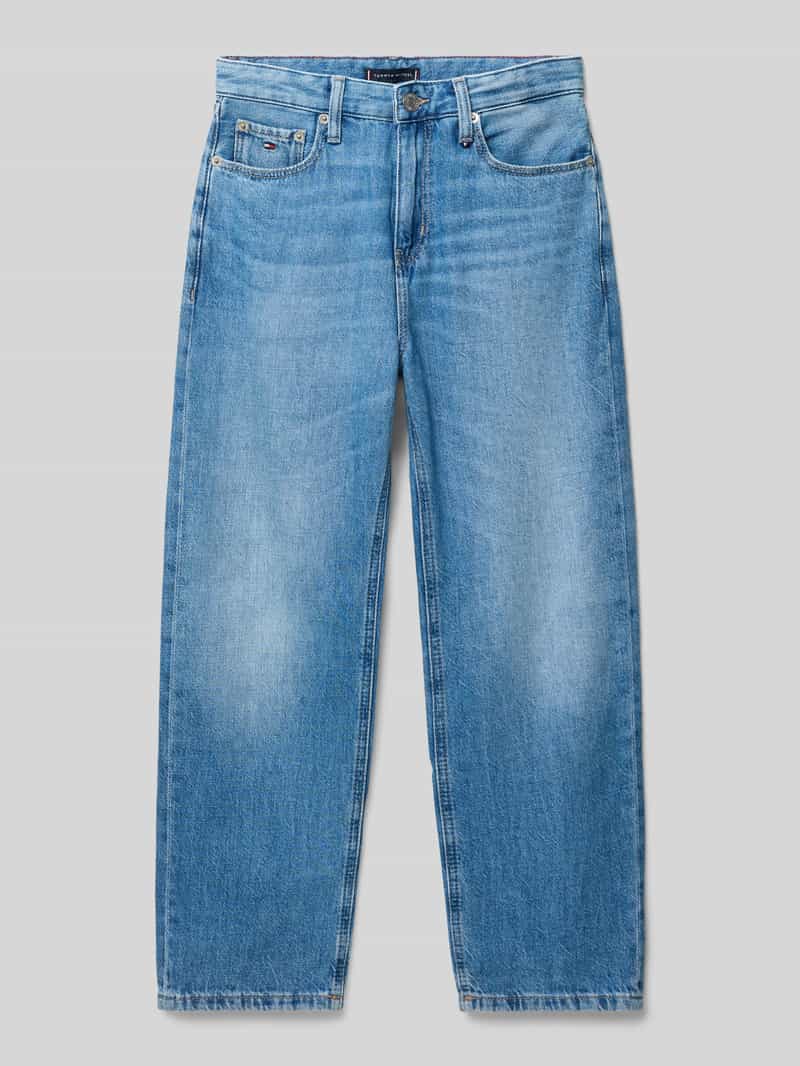Jeansy o kroju relaxed fit baggy z czystej bawełny
