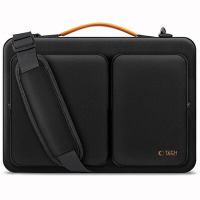 Torba na laptopa TECH-PROTECT Defender Bag 13-14 Cali Czarno-pomarańczowy