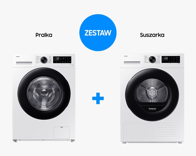 Samsung Zestaw Pralka AI 9kg WW90CGC04DAEEO + Suszarka AI 9kg DV90DG52A0AEEO