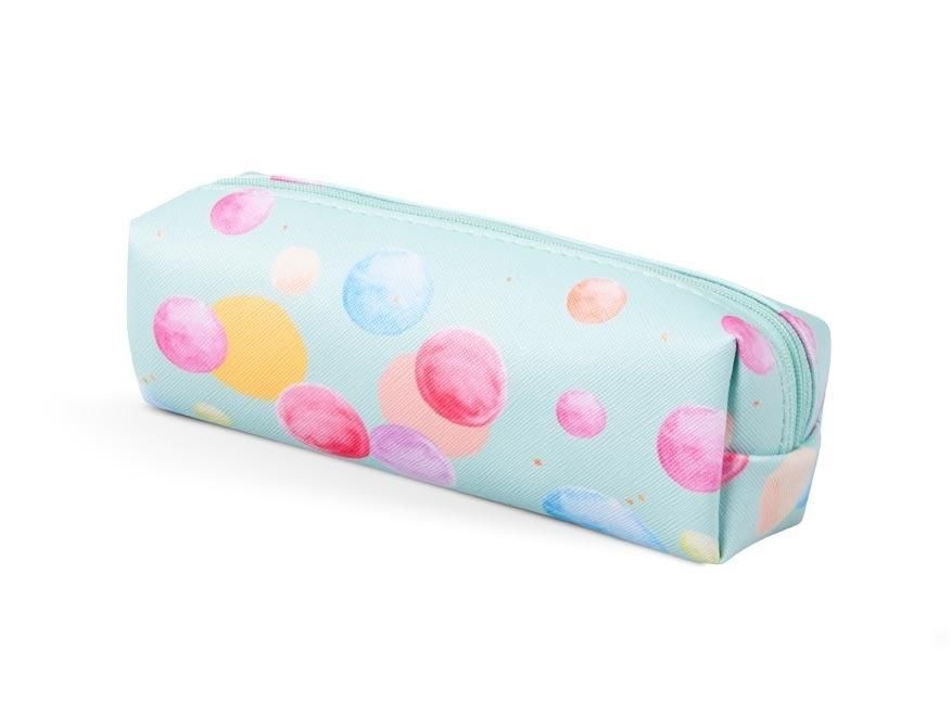 Piórnik saszetka mini cube print Bańki