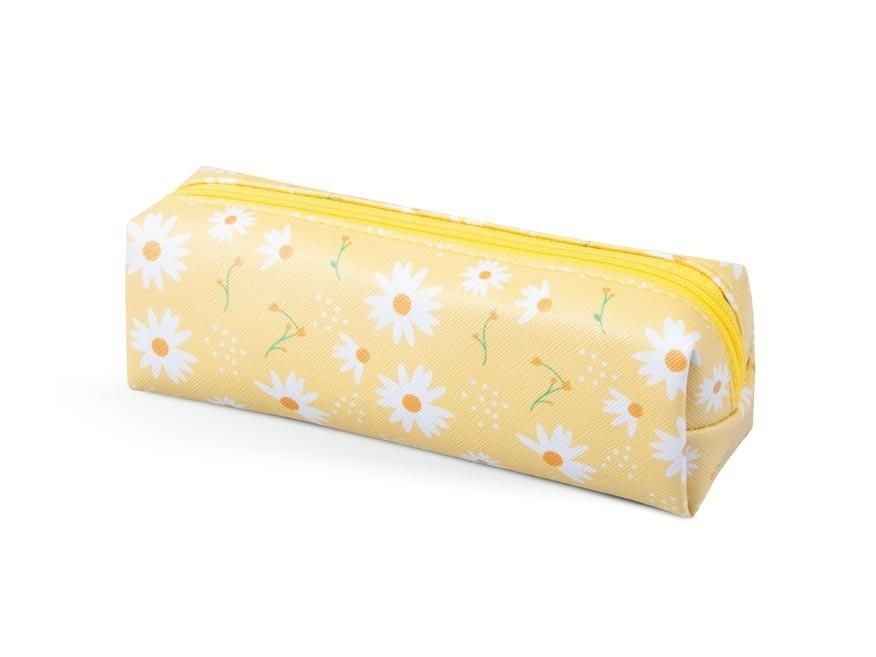 Piórnik saszetka mini cube print Stokrotki