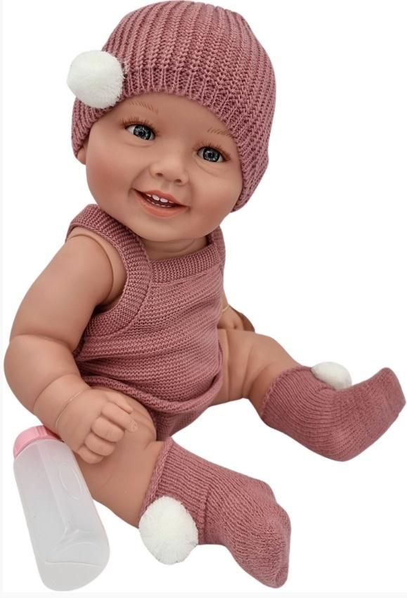 Lalka hiszpańska Diana 47cm ciemny róż Manolo - zabawka