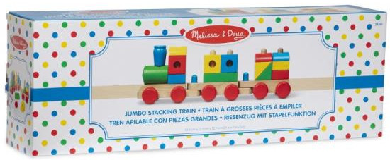 Drewniany pociąg do ciągania Jumbo - zabawka