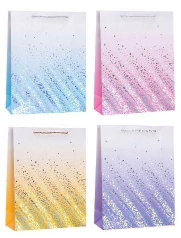 Torebka ozdobna 31x42x12cm hot-stamp mix Rozette - artykuł papierniczy