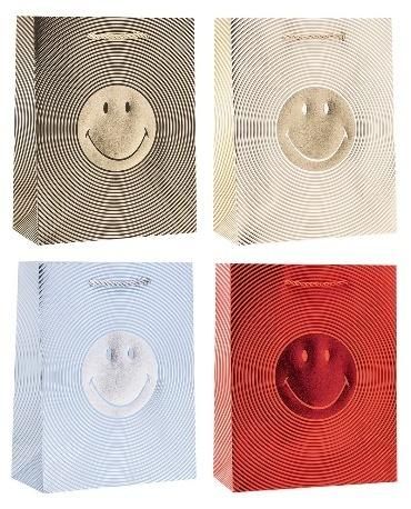 Torebka ozdobna 26x32x10cm hot-stamp mix Rozette - artykuł papierniczy