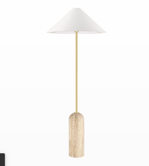 Lampa podłogowa LOXLEY E27 - mosiądz
