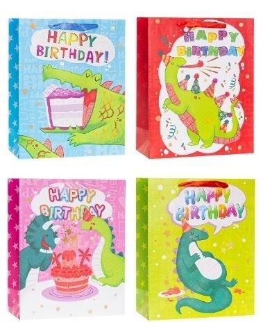 Torebka ozdobna 18x23x8cm brokat mix Rozette - artykuł papierniczy