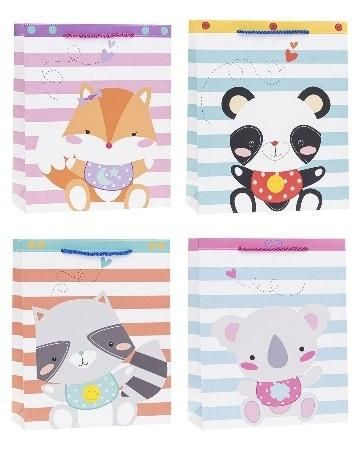 Torebka ozdobna 18x23x8cm hot-stamp mix Rozette - artykuł papierniczy